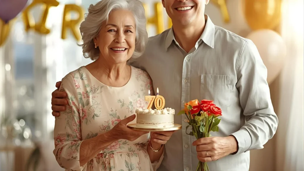 Inspirational Message Female Happy 70th Birthday Wishes