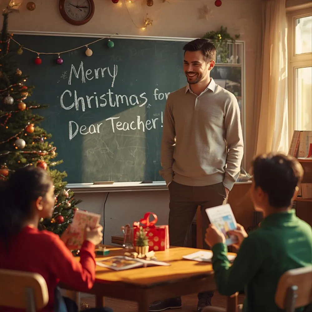Merry Christmas Wishes for Teacher