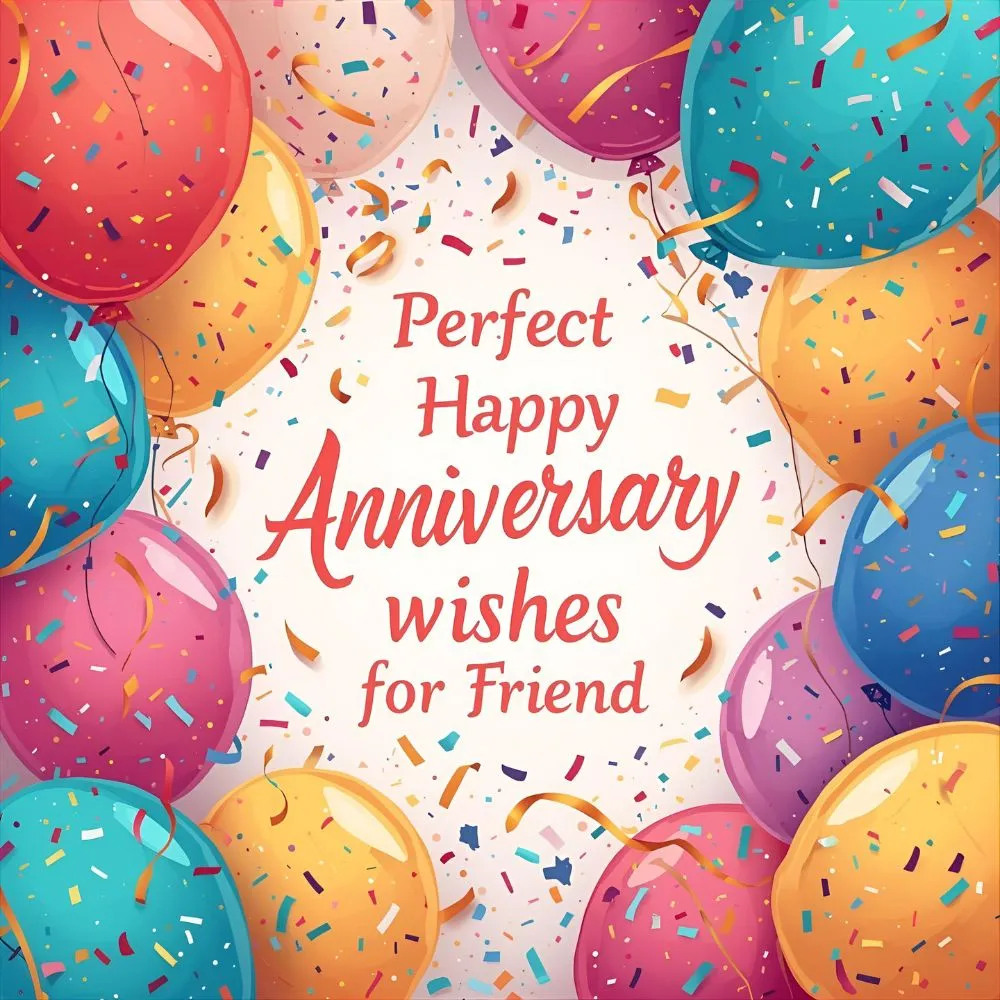 Perfect Happy Anniversary Wishes for Friend