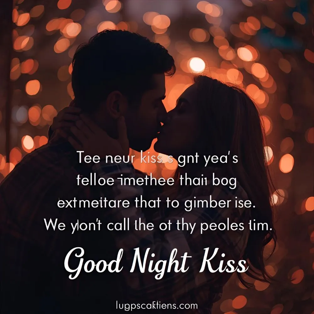 Romantic Good Night Kiss Messages