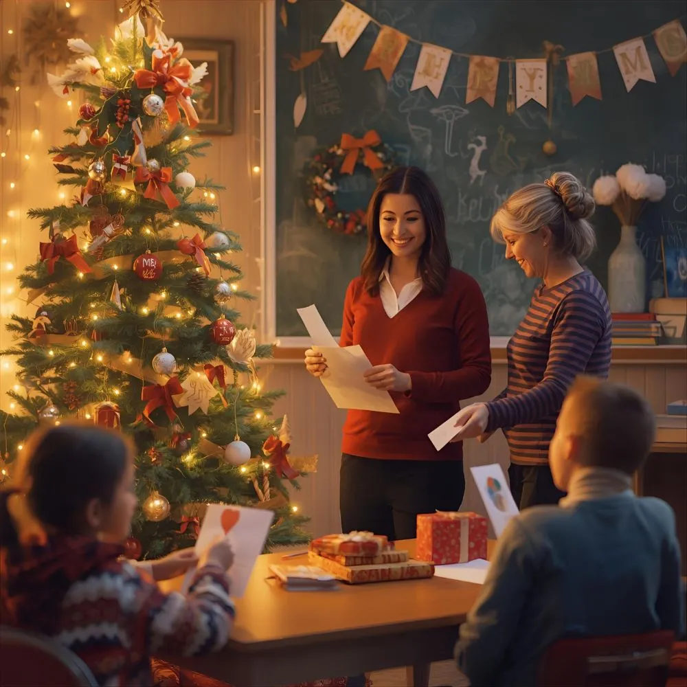 Short Christmas Wishes for Teacher from Parents
