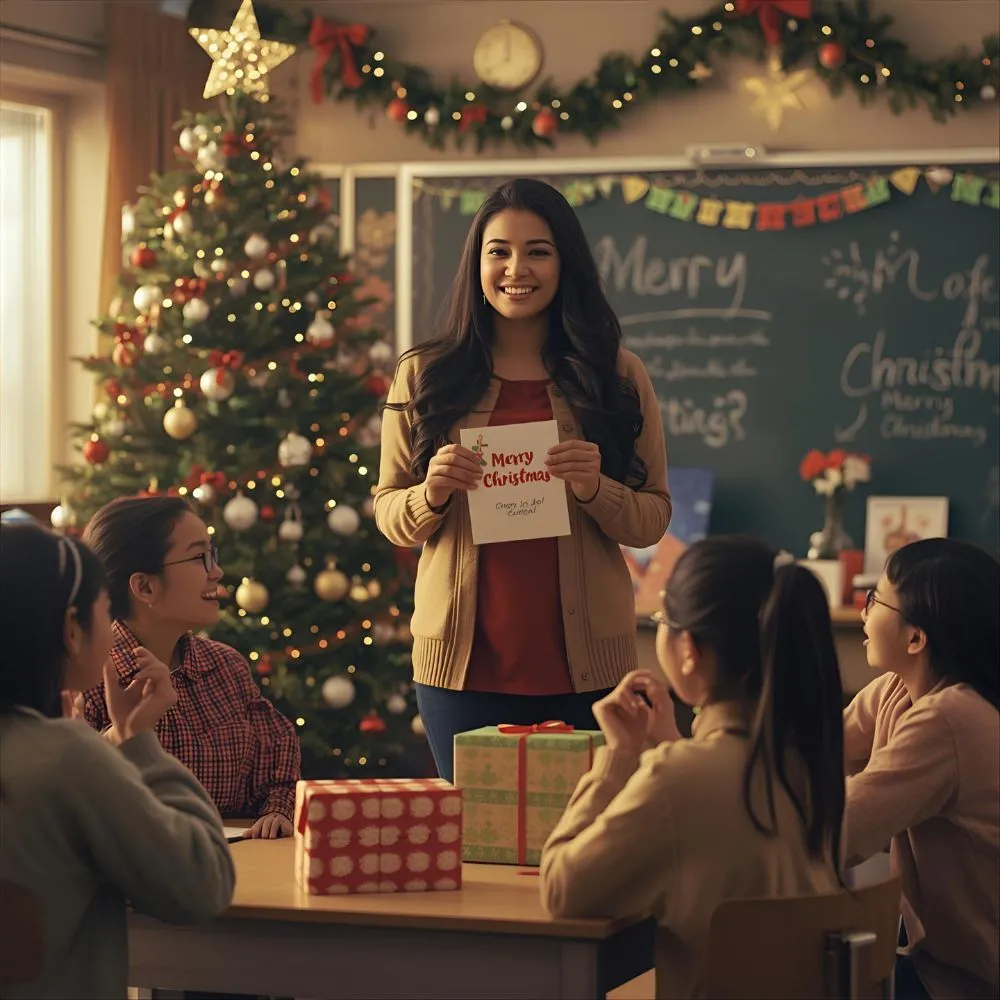 Short Christmas Wishes for Teacher