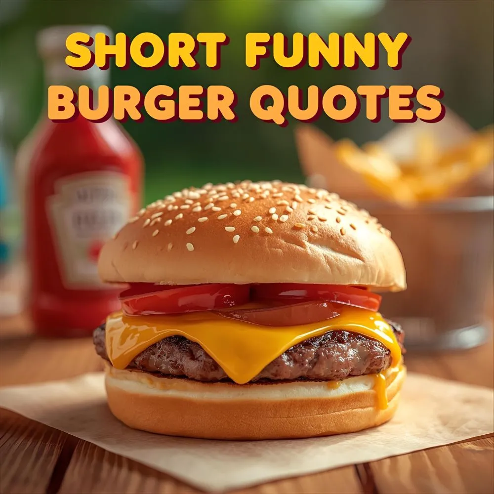 Short Funny Burger Quotes