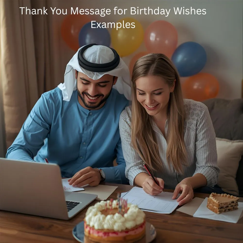 Thank You Message for Birthday Wishes Examples