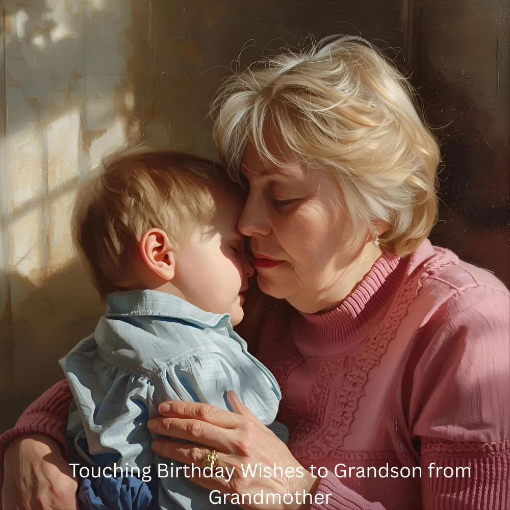 Touching Birthday Wishes to Grandson from Grandmother
