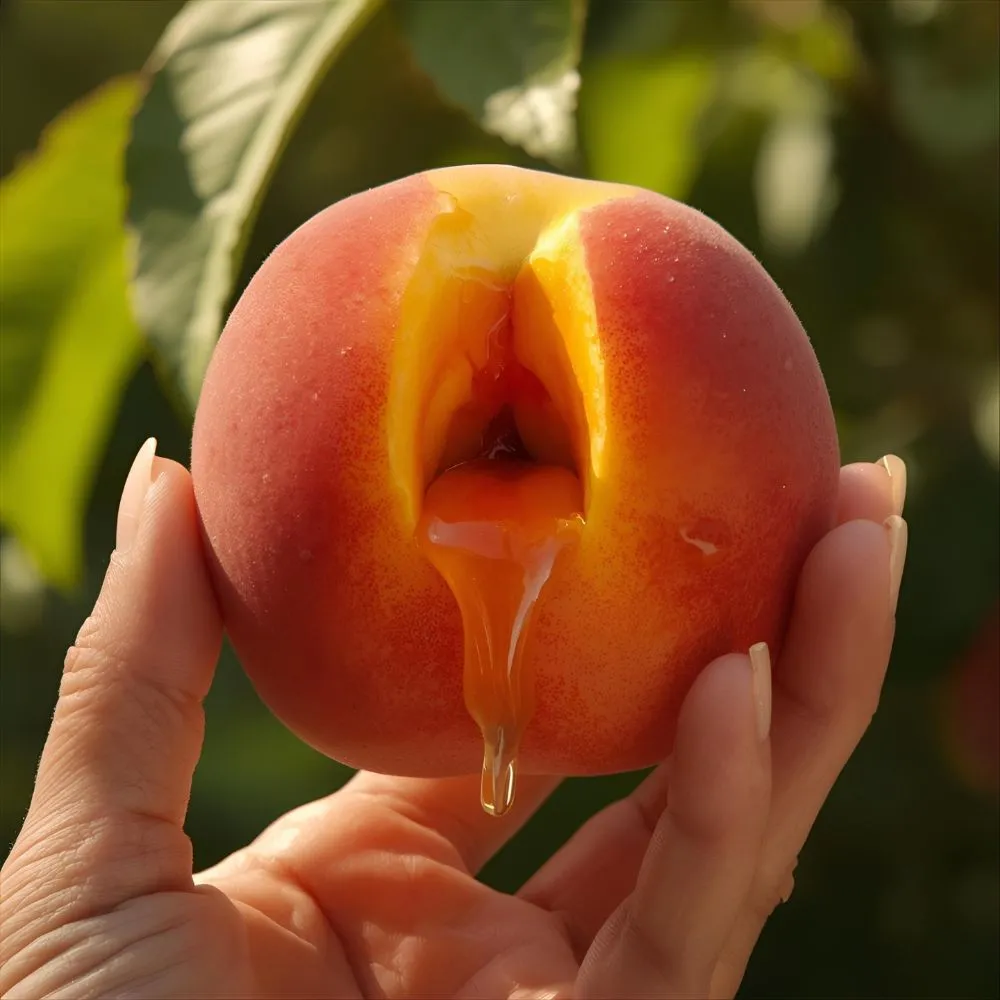What Does Eating a Peach Symbolize?