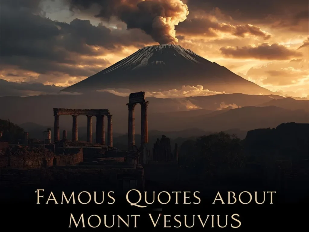 What Is a Famous Quote About Mount Vesuvius?