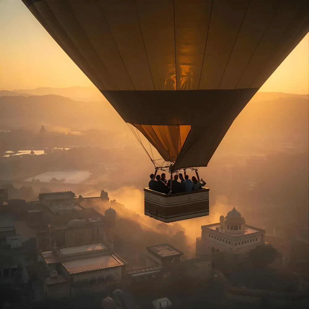 What is the cost of balloon safari in Jaipur?