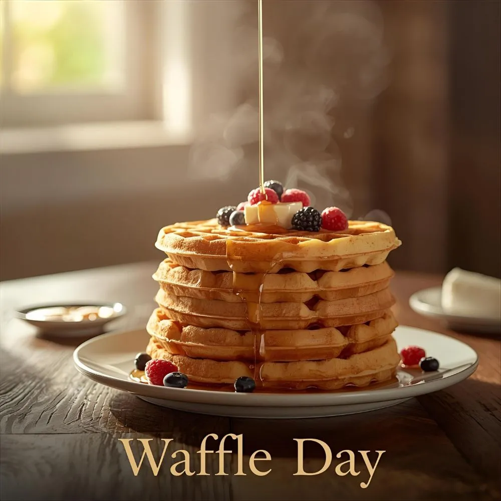 What national day is Waffle Day?