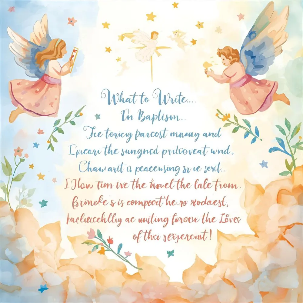 What to Write in Baptism Card from Godparents