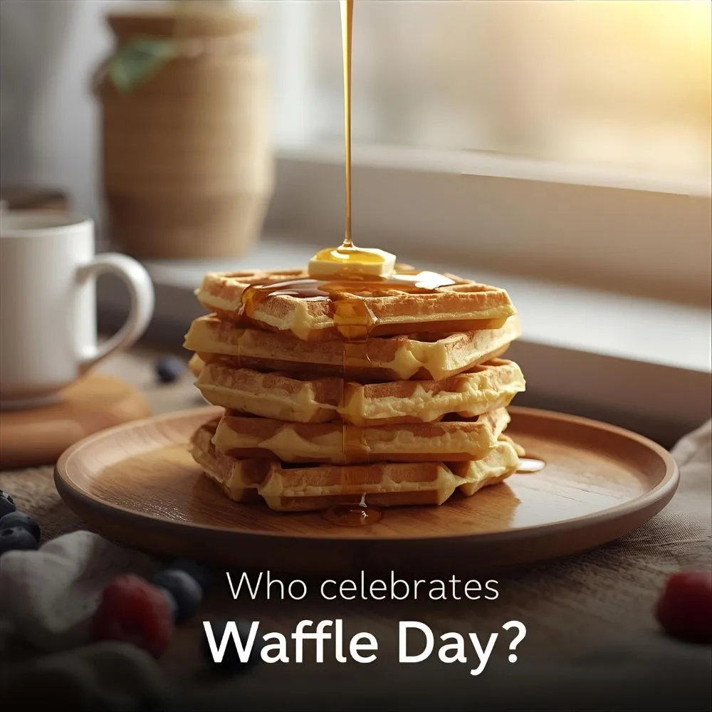 Who celebrates Waffle Day?