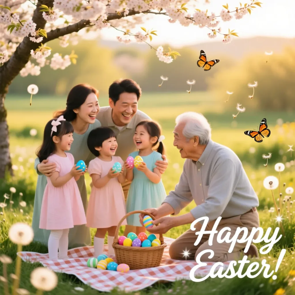 Family Happy Easter Wishes