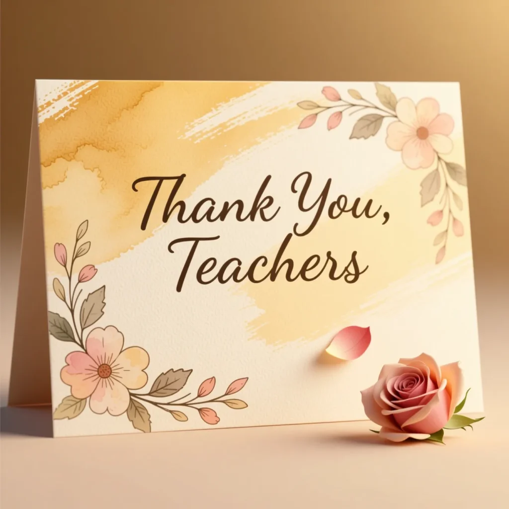 Good thank you notes for teachers