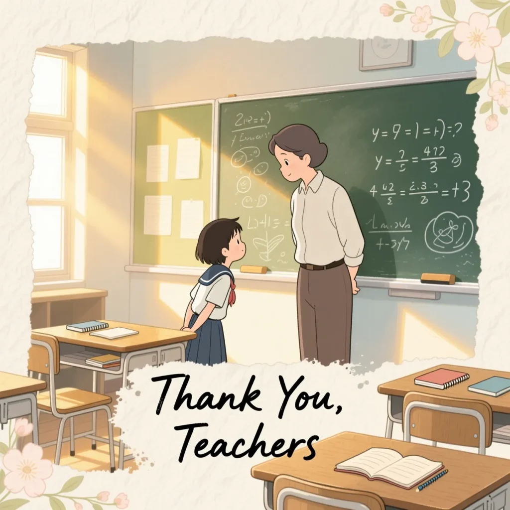 Simple thank you notes for teachers