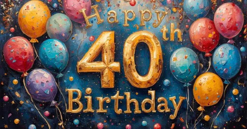 40th Birthday Wishes for Friend