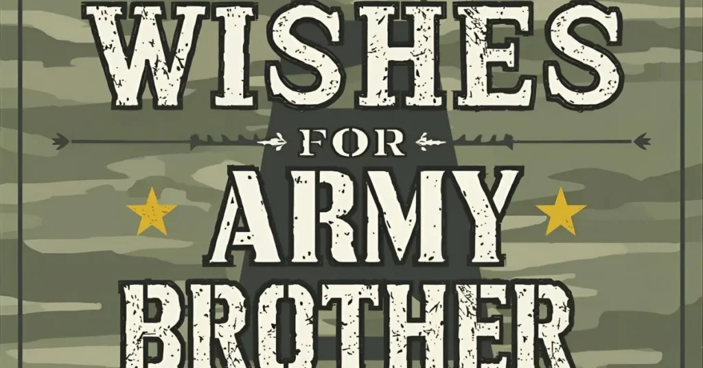 Best Wishes for Army Brother
