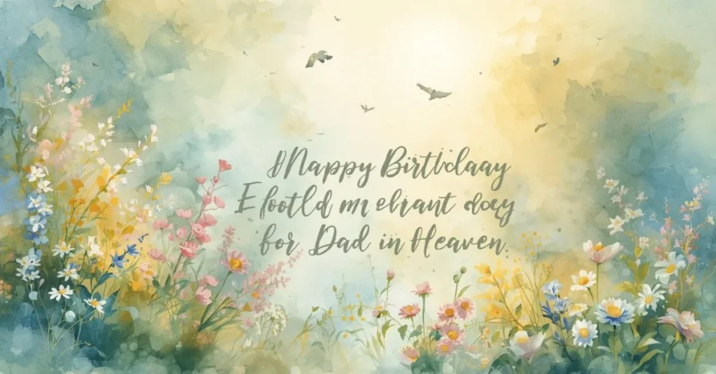 Birthday Wishes for Dad in Heaven