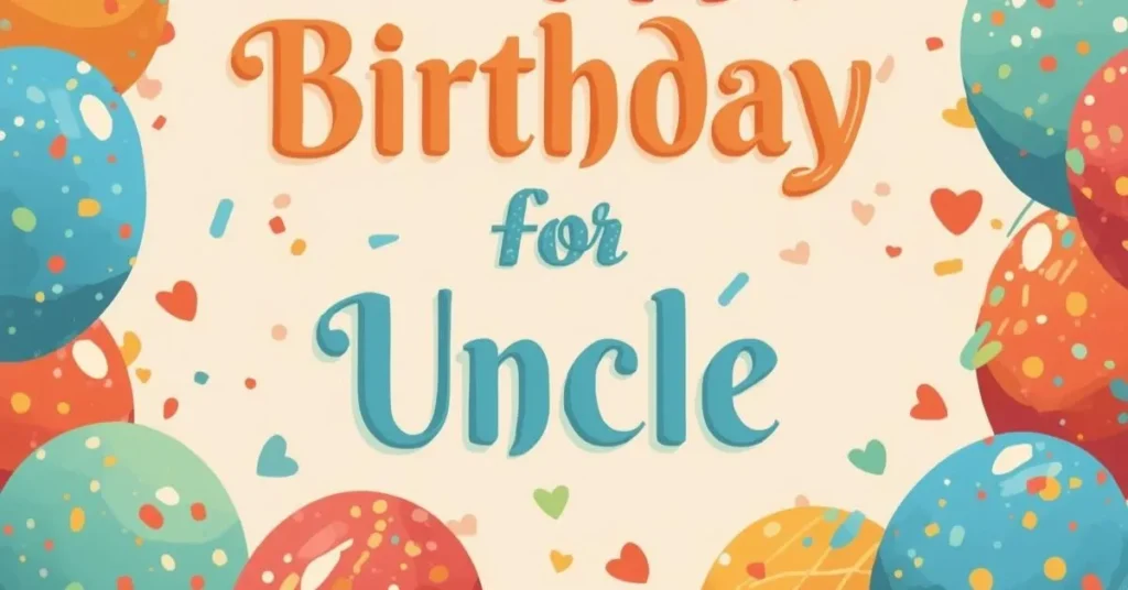 Birthday Wishes for Uncle from Niece 