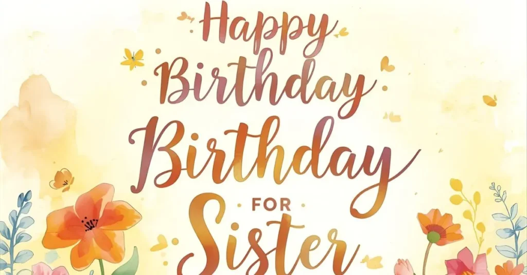 Christian Birthday Wishes for Sister