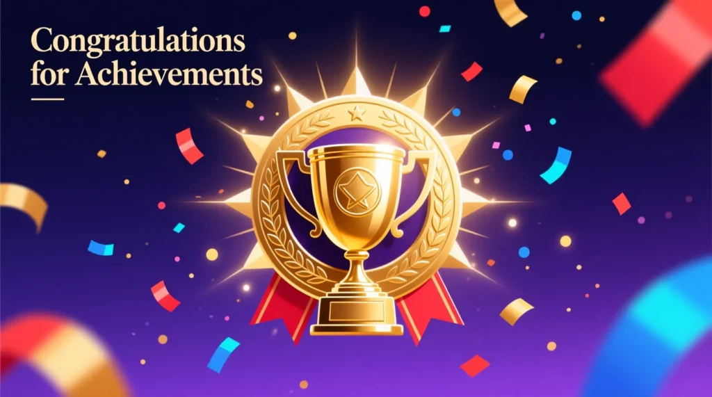 Congratulations For Achievements