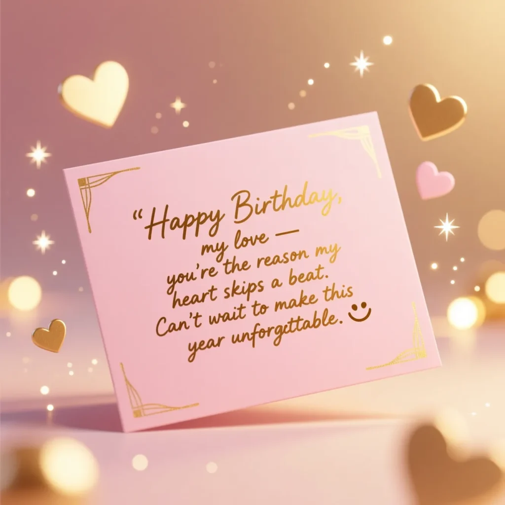 Crush Flirty Birthday Wishes for Him