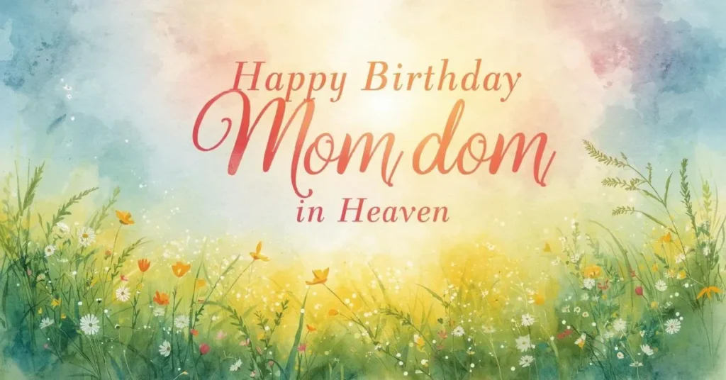 Deep Birthday Wishes for Mom in Heaven 