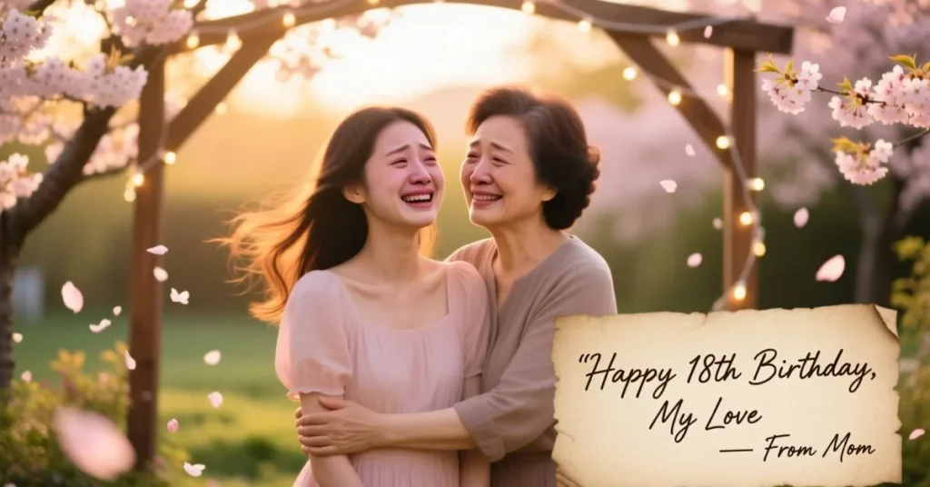 Emotional 18th Birthday Wishes for Daughter from Mom