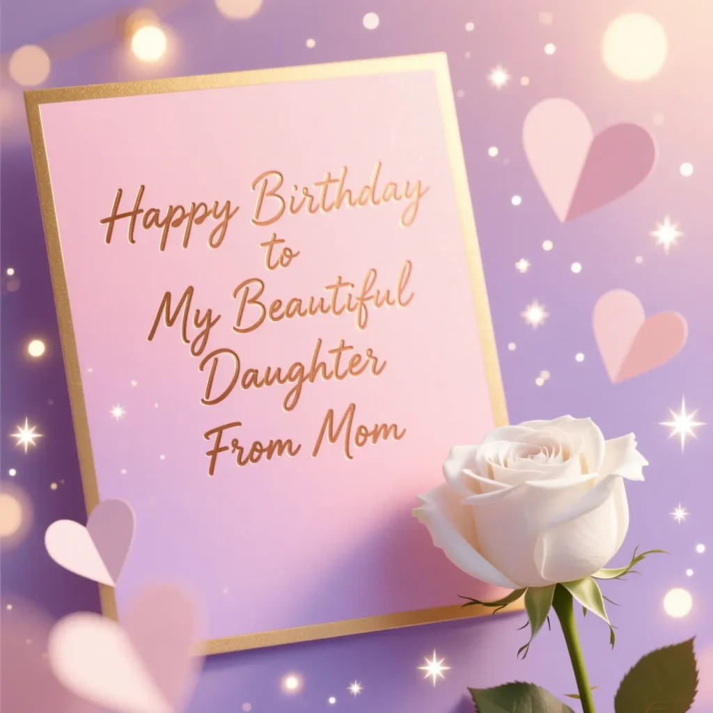 Happy Birthday to My Beautiful Daughter From Mom