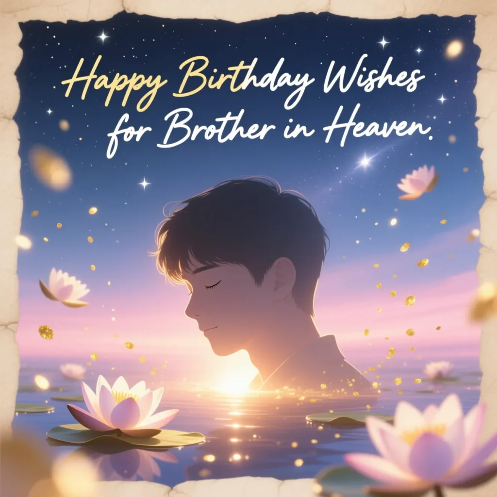 Happy Birthday Wishes for Brother in Heaven 