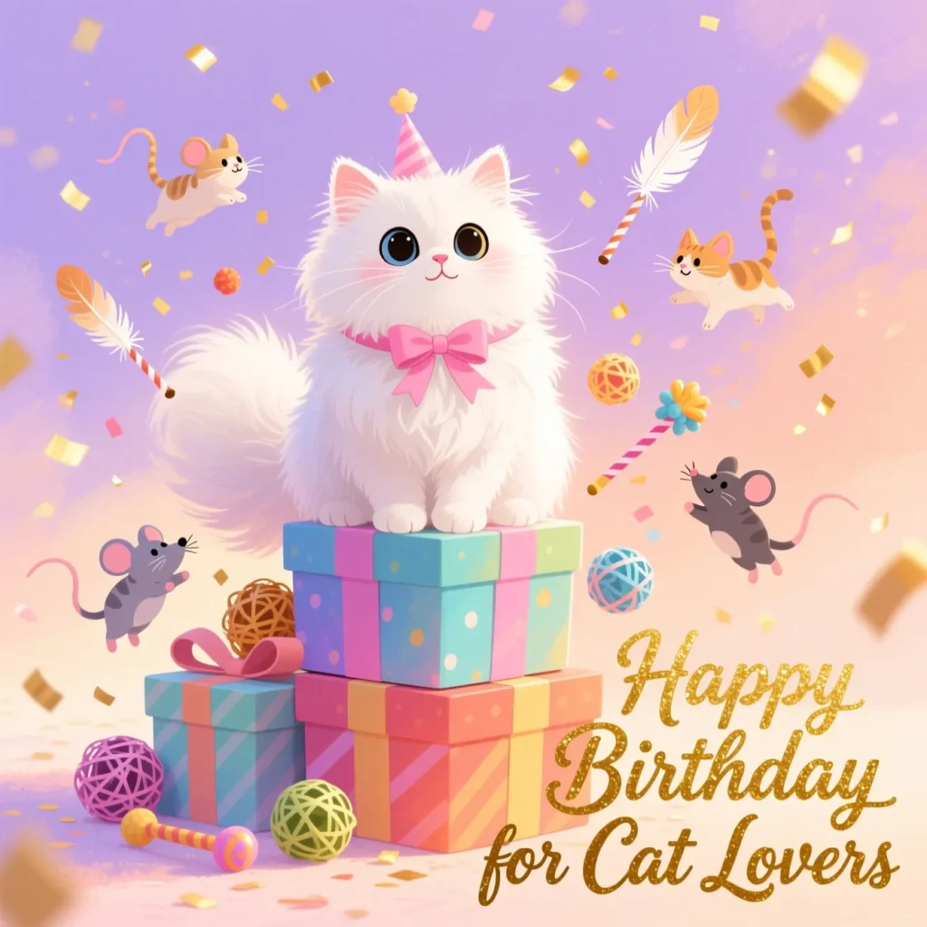 Happy Birthday Wishes for Cat Lovers
