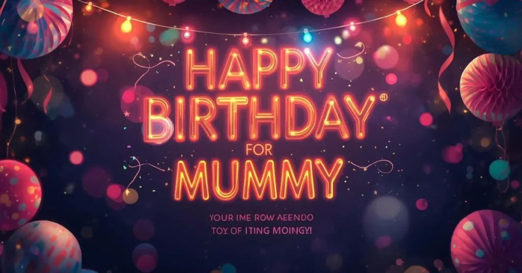 Happy Birthday Wishes for Mummy in English 