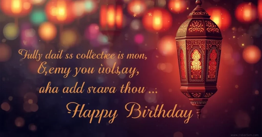 Islamic Birthday Wishes Images 