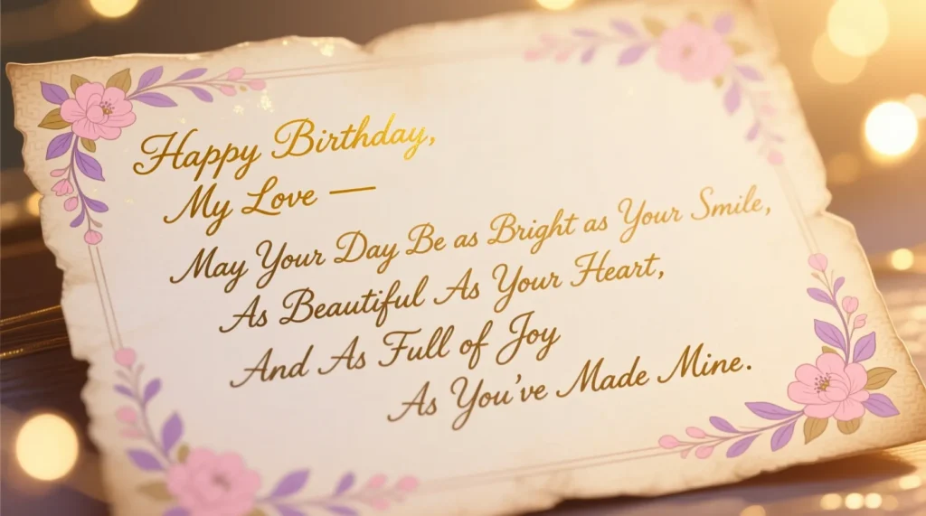 Long Birthday Wishes for Girlfriend