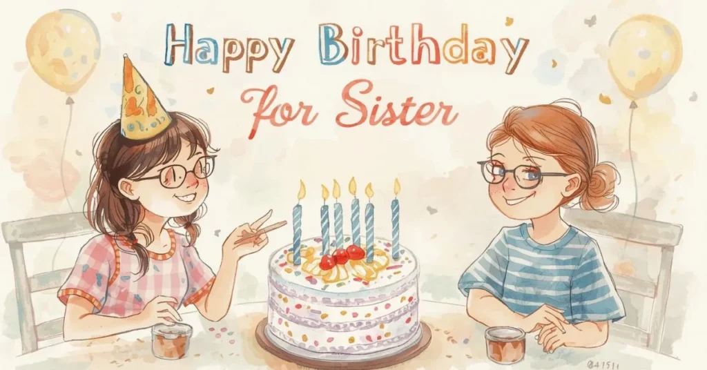 Short Funny Birthday Wishes for Sister