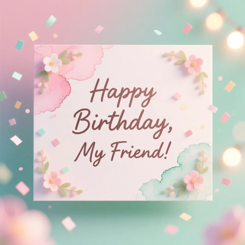 Simple Birthday Wishes for Friend