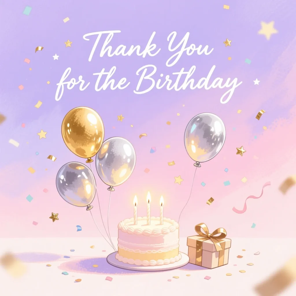 Thank You for the Birthday Wishes Images