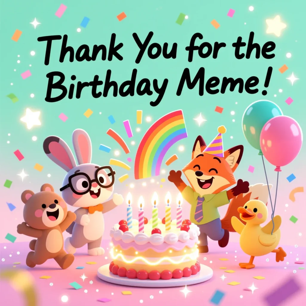 Thank You for the Birthday Wishes Meme