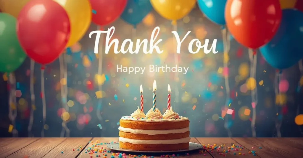 Thank You Images for Birthday Wishes to Friends