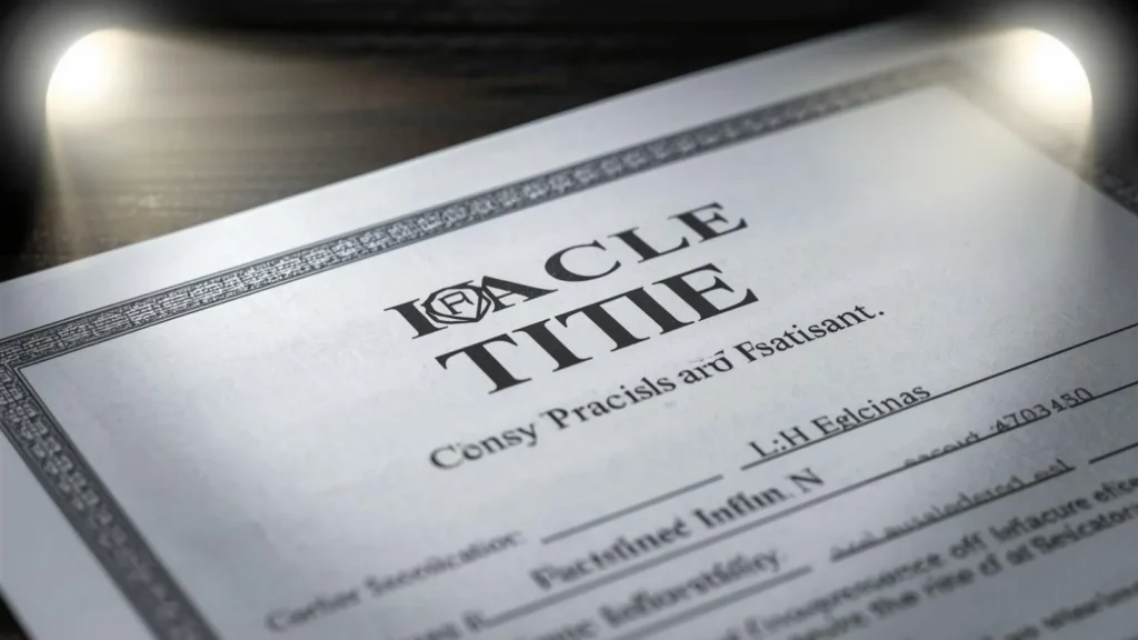 a Car Title Look Like