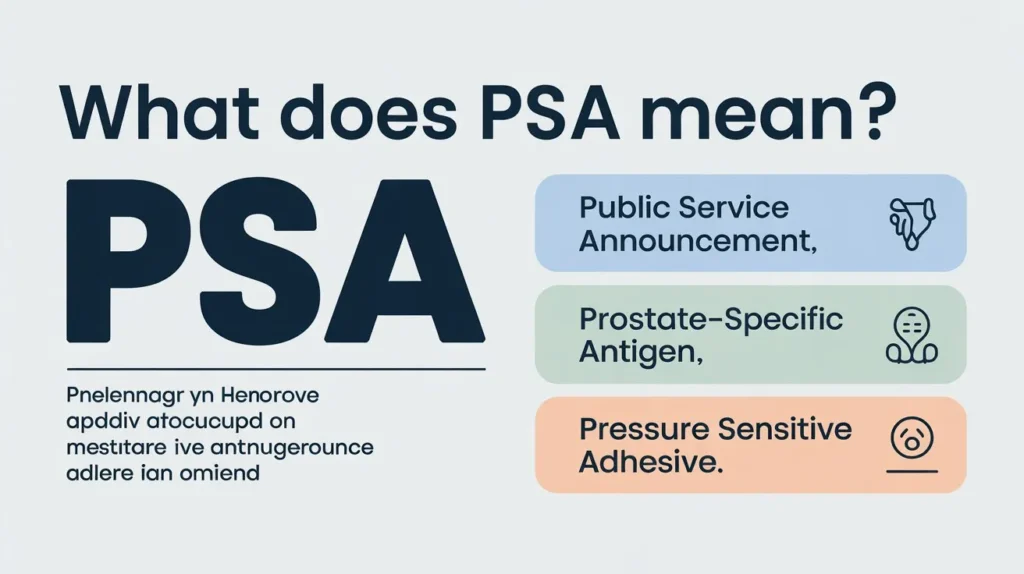 What Does PSA Mean? Simple Explanation With Real-Life Examples