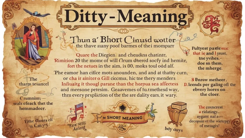 ditty meaning