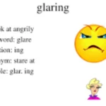 Glare meaning