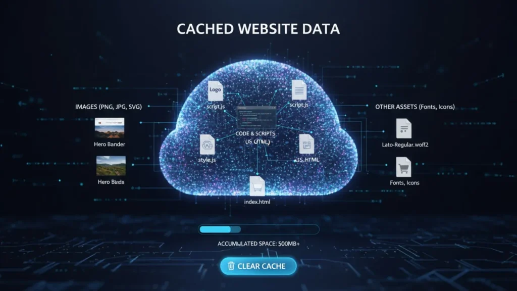 what does clearing cache do