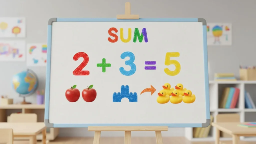what does sum mean in math